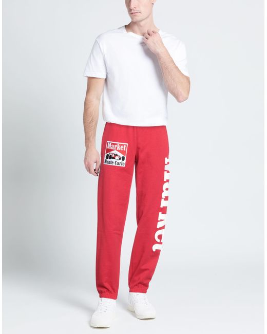 Market Red Pants for men