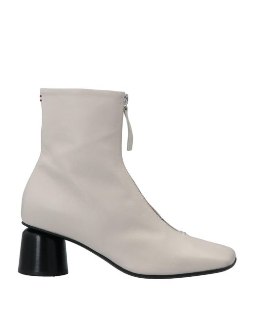 Halmanera White Ankle Boots