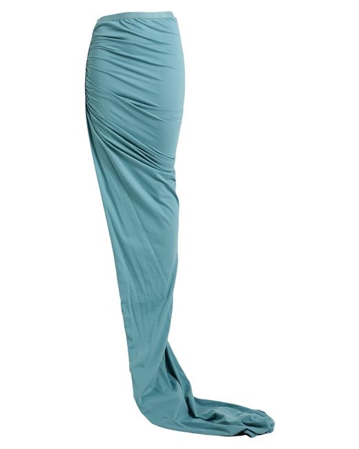 Rick Owens Blue Maxi Skirt