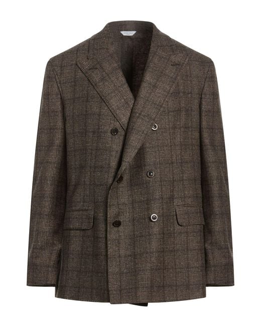 Boglioli Brown Taupe Blazer Wool, Polyester, Elastane for men