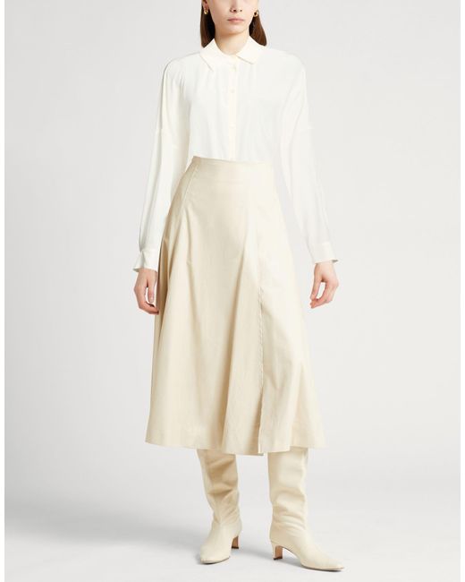 Aspesi White Ivory Shirt Silk