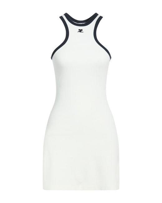 Courreges White Mini Dresses