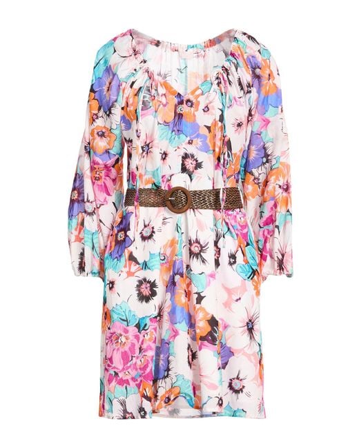 Liu Jo White Mini Dress Cotton