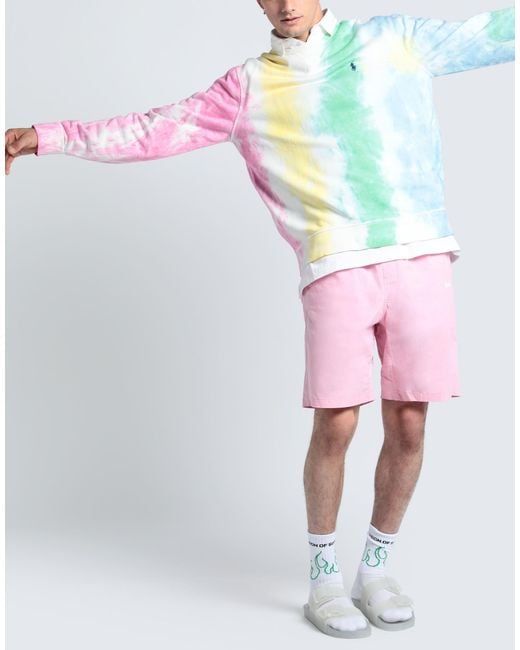 MSGM Pink Shorts & Bermuda Shorts for men