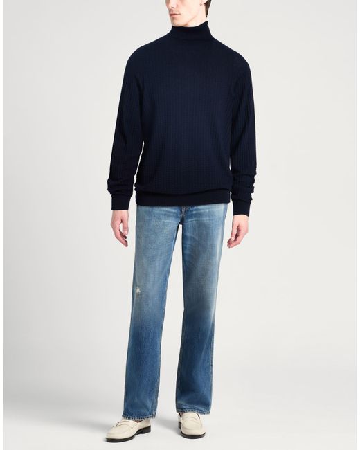 Giorgio Armani Blue Turtlenecks for men