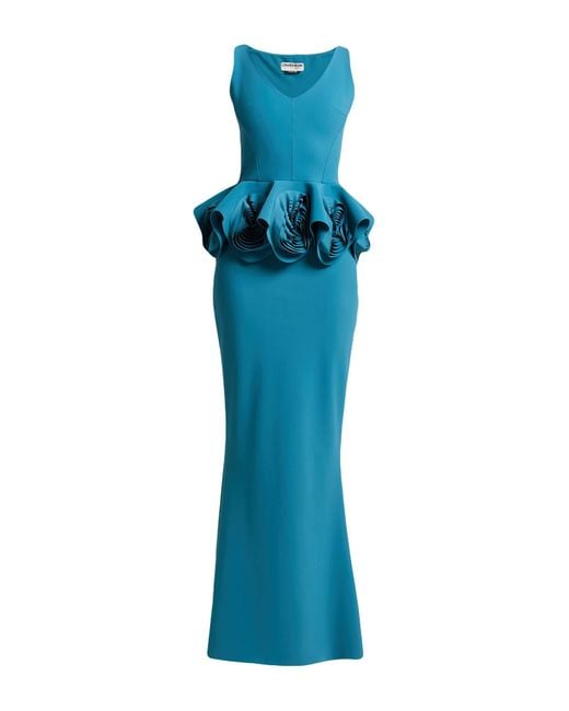 La Petite Robe Di Chiara Boni Women's Blue Maxi Dress Polyamide