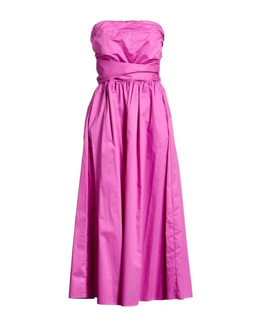 Rebel Queen Pink Midi Dress