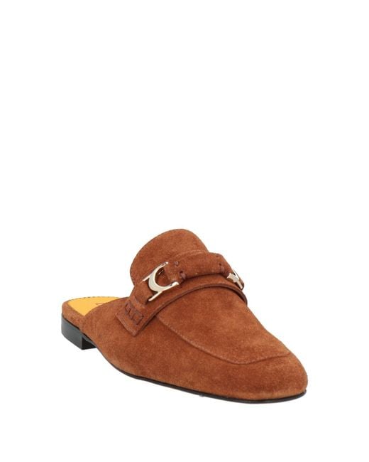 Doucal's Brown Mules & Clogs