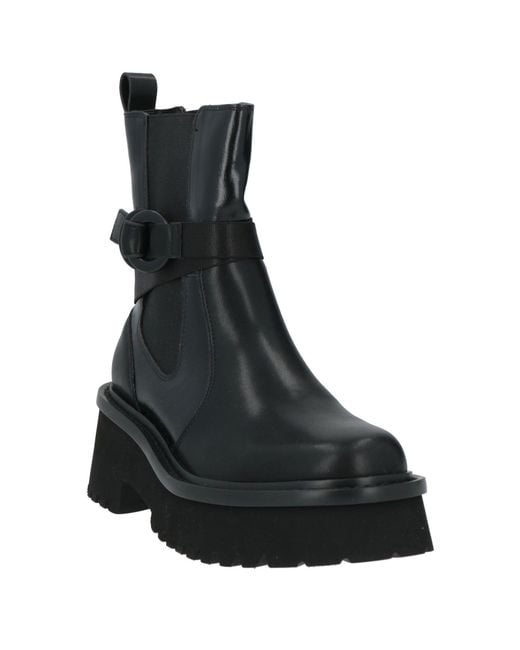 Liu Jo Black Ankle Boots Calfskin