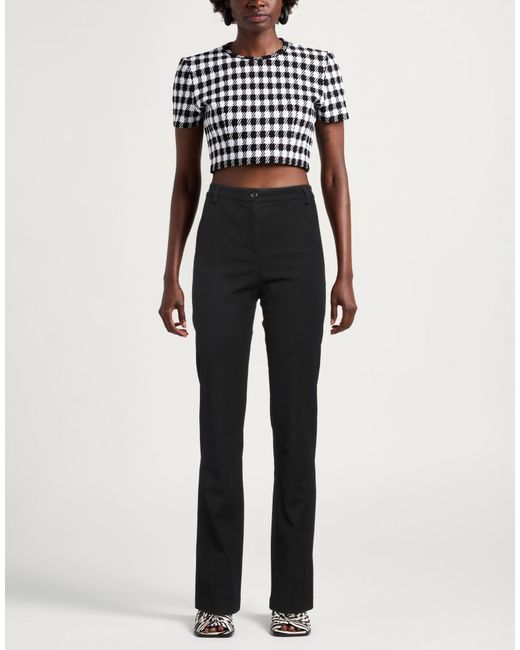 Pinko Black Pants Cotton, Elastane
