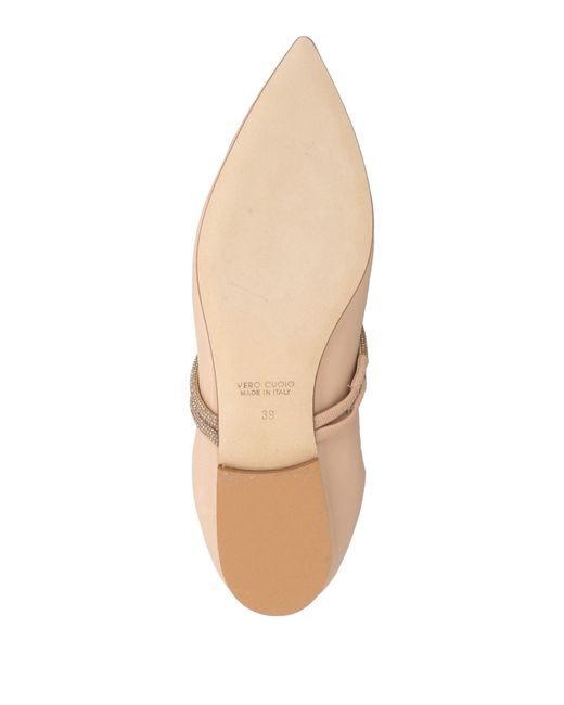 Anna F. Natural Blush Ballet Flats Leather