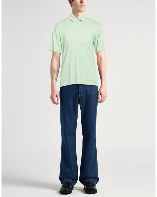 Daniele Fiesoli Green Polo Shirts for men