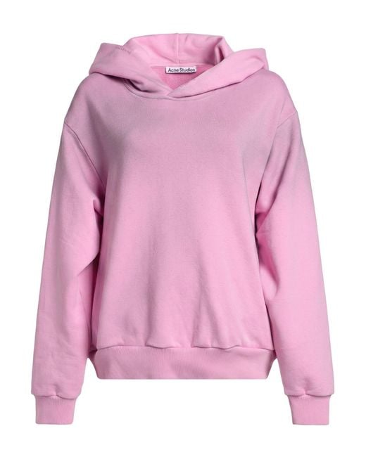 Acne Pink Sweatshirt Cotton, Polyester