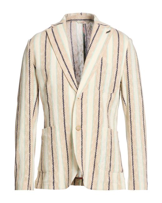 Bob Natural Blazer Cotton, Polyester for men