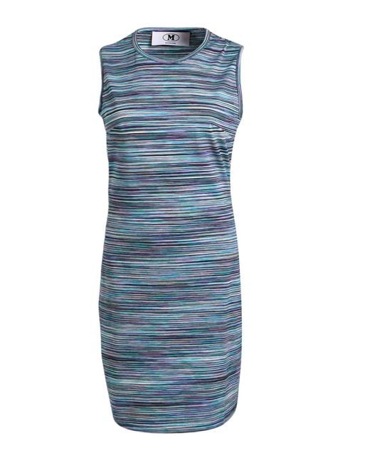 Missoni Blue Missoni Mini Dress Cotton