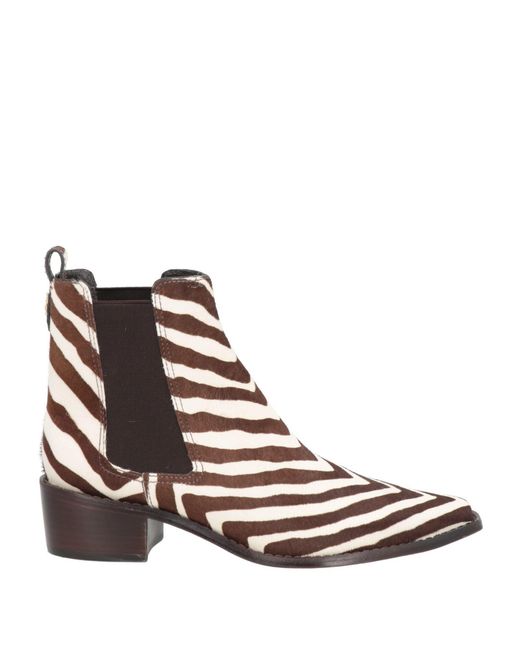 Tory Burch Multicolor Chocolate Ankle Boots Leather