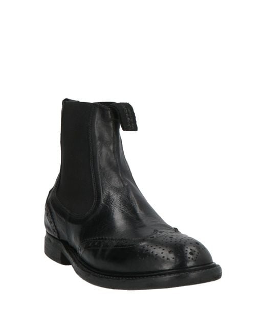 Moma Black Ankle Boots Leather
