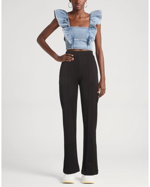 Dondup Black Pants Cotton, Polyester