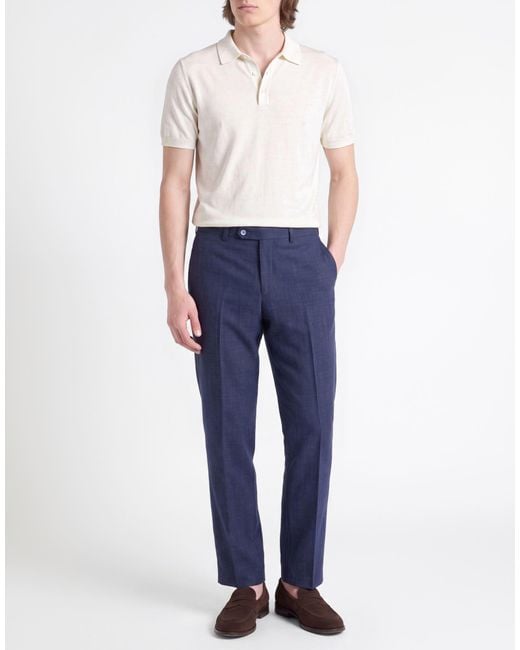 DIGEL Blue Pants Polyester, Viscose, Wool, Elastane for men