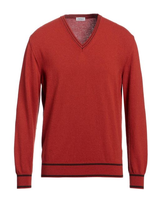 Andrea Fenzi Red Sweater for men