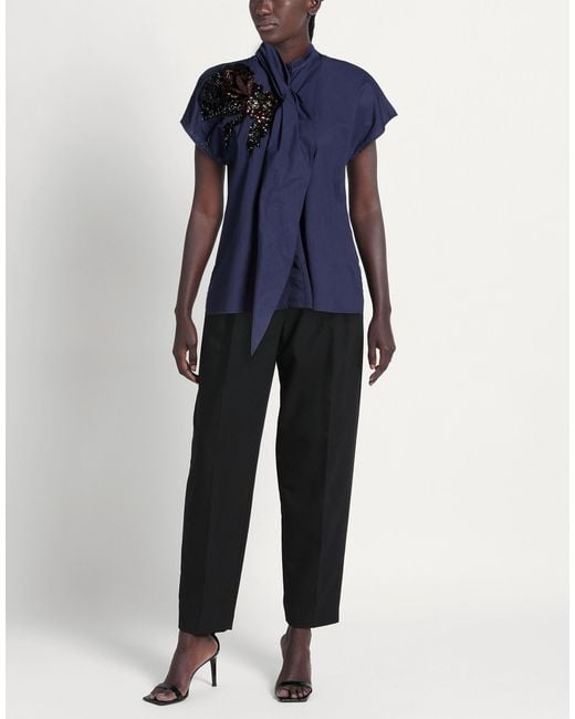 Psophia Blue Shirt Cotton