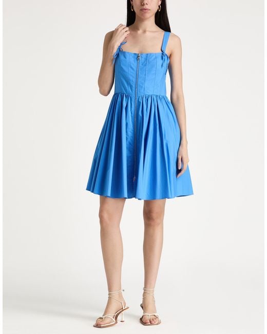 19.70 Nineteen Seventy Blue Mini Dress Cotton