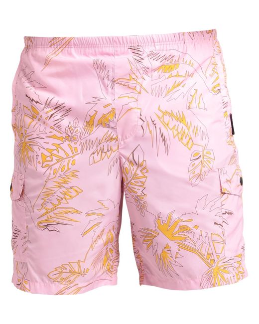 Palm Angels Pink Swim Trunks for men