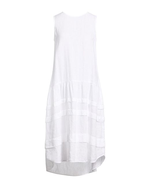 Peserico White Midi Dresses