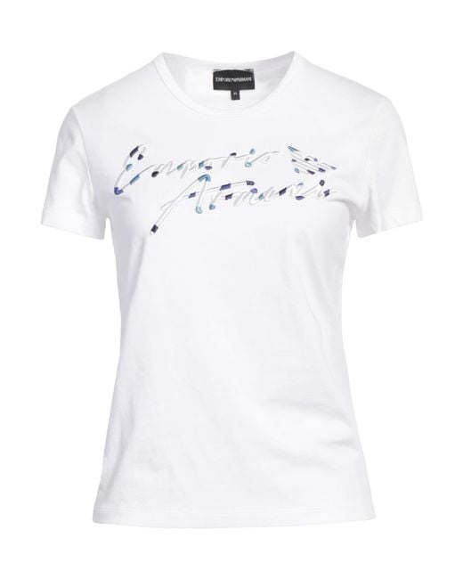 Emporio Armani White T-Shirt Cotton