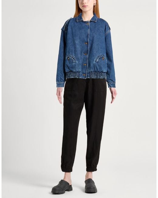 Blazé Milano Blue Denim Outerwear Cotton