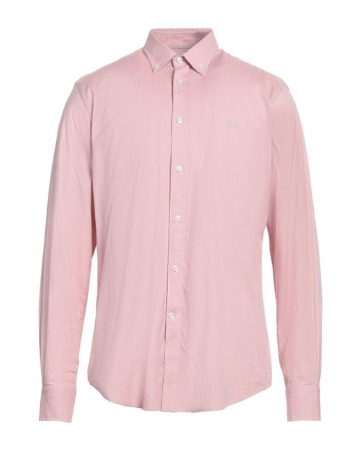 Harmont & Blaine Pink Antique Rose Shirt Cotton for men