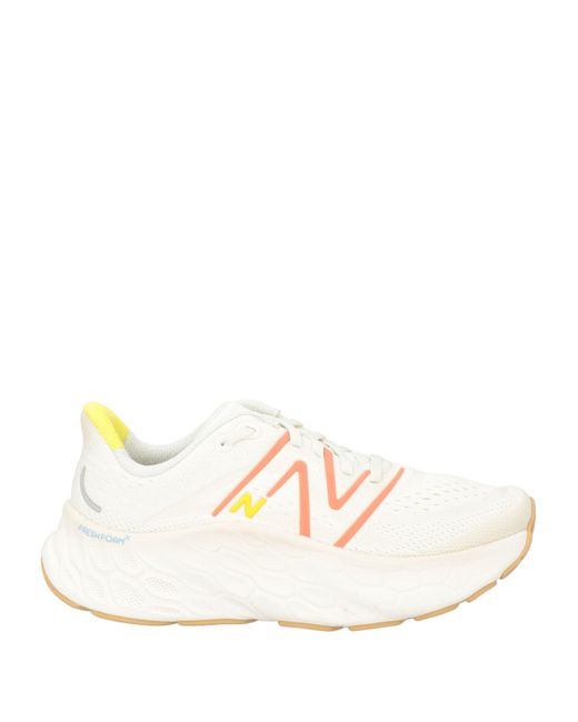 New Balance Pink Fresh Foam Cream Sneakers Textile Fibers