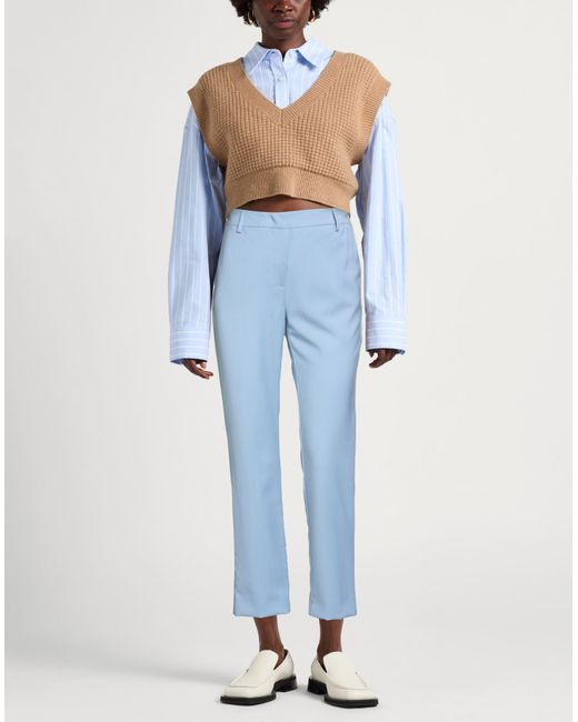 Weekend by Maxmara Blue Pants Virgin Wool