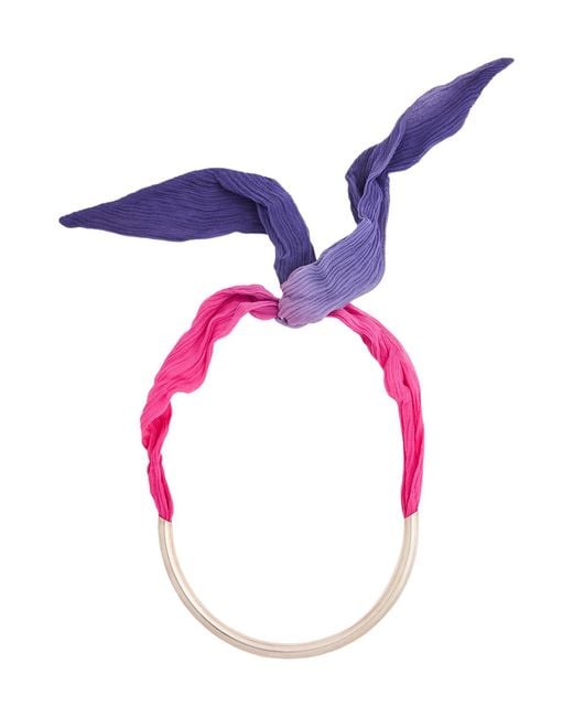 Isabel Marant Blue Necklace Silk, Brass