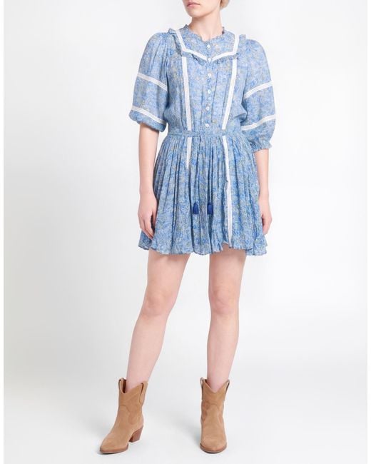 Poupette Blue Mini Dress Viscose