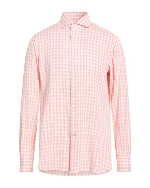 Isaia Pink Shirts for men