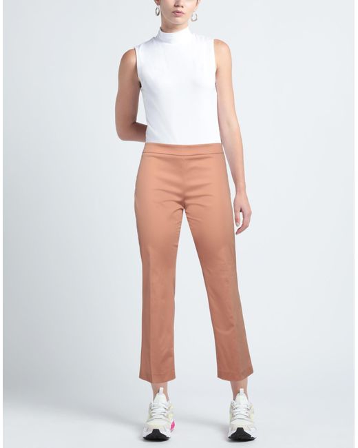 Incotex Natural Antique Rose Pants Cotton, Elastane