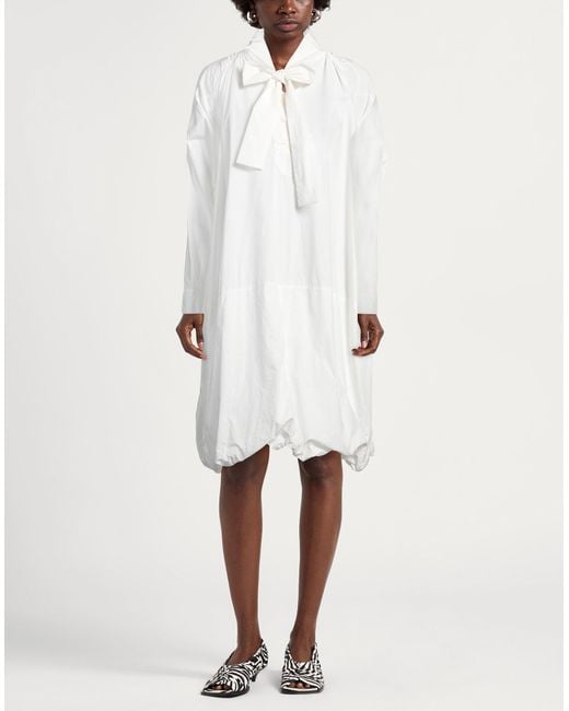 High White Midi Dress Cotton