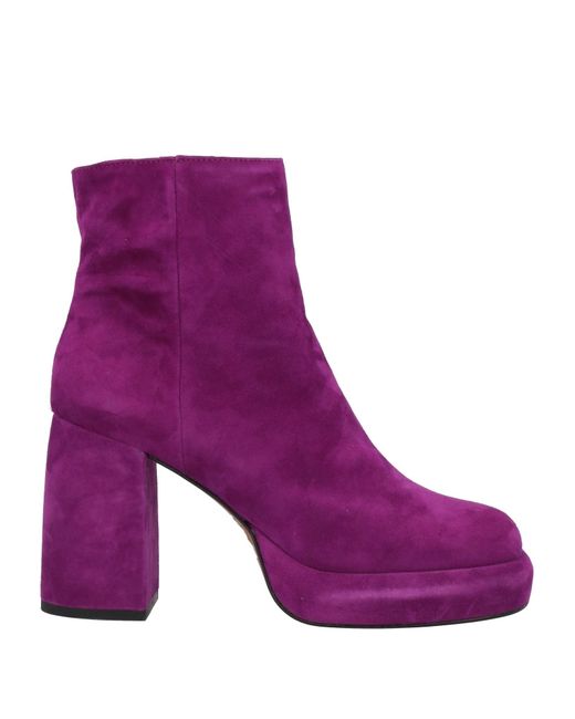 TON GOÛT Purple Ankle Boots
