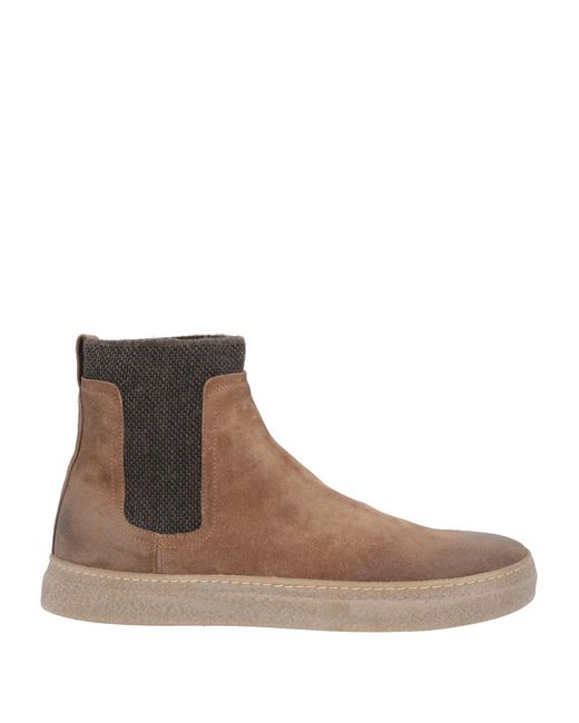 Fabiano Ricci Brown Ankle Boots for men