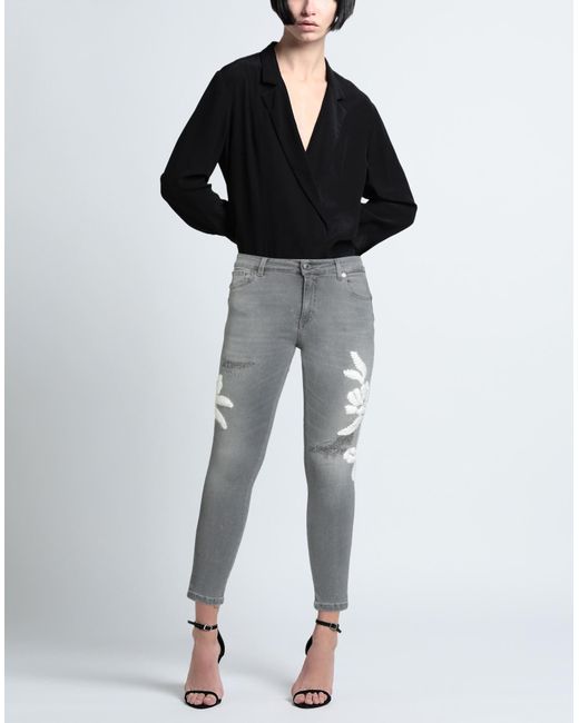 Pantaloni Jeans di ERMANNO FIRENZE in Gray