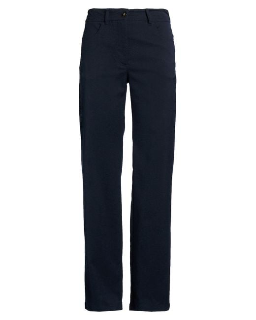 Momoní Blue Pants Virgin Wool, Polyester, Viscose, Elastane