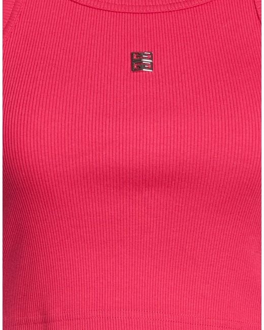 Givenchy Red Top Cotton, Elastane