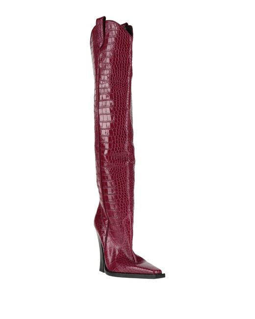 Tom Ford Red Boot Leather