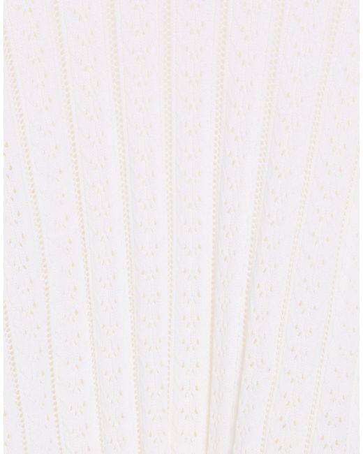 Amaranto White Sweater Cotton, Polyester for men