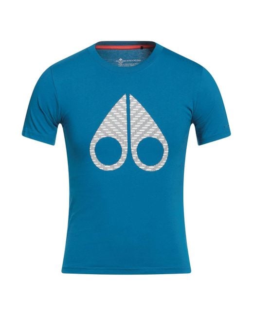 Moose Knuckles Blue T-shirt for men