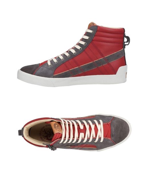 DIESEL Red Trainers for men