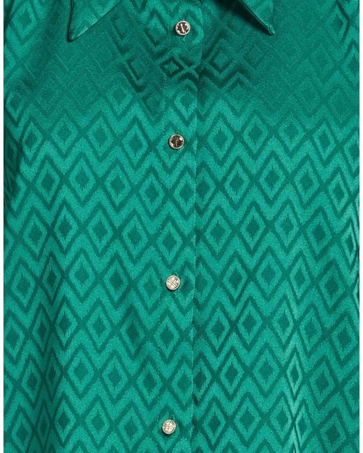 alma sanchez Green Emerald Shirt Polyester, Elastane