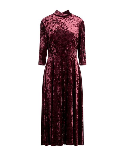 Sandro Ferrone Purple Midi Dress