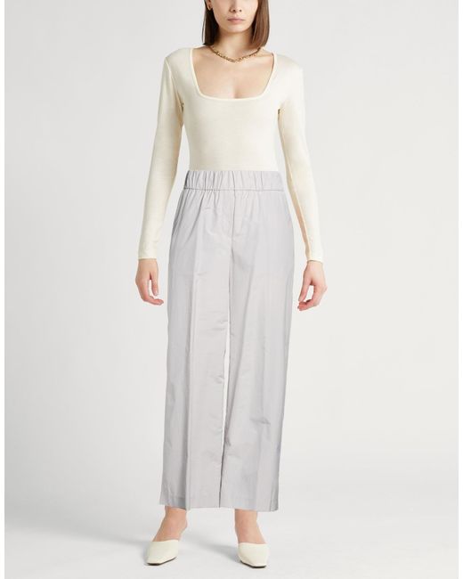 Peserico White Pants Cotton, Polyester
